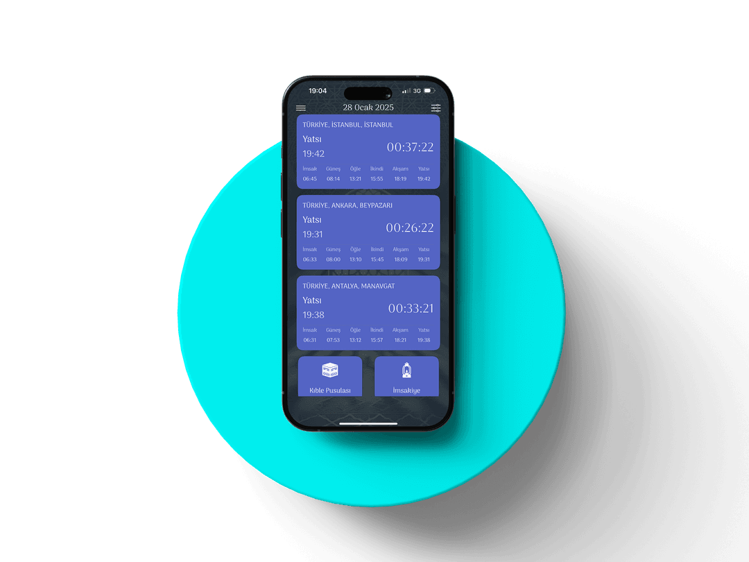 Prayer Times — Global ekranı