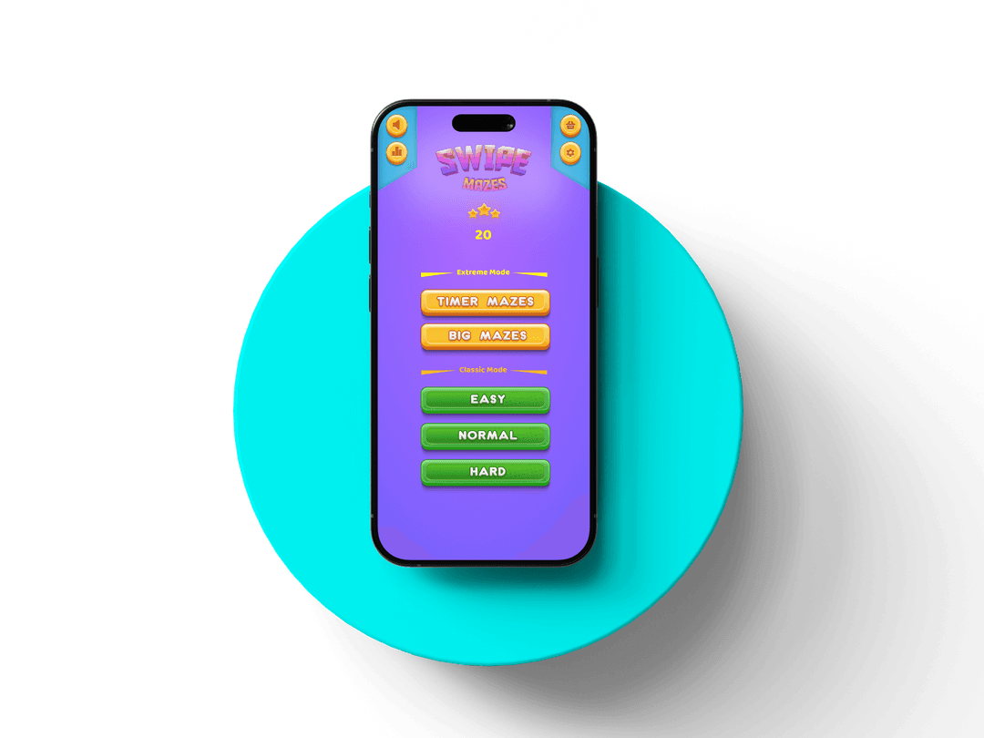 Swipe Mazes ekranı